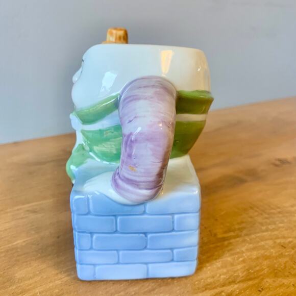 Feitx Porcelain Humpty Dumpty Teapot Vintage Cute Whimsical - Picture 7 of 14